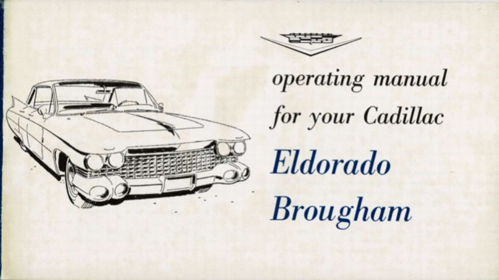 1959 Cadillac Eldorado Owners Manual Page 23